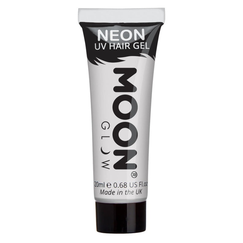 Moon Glow Intense Neon UV Hair Gel, White