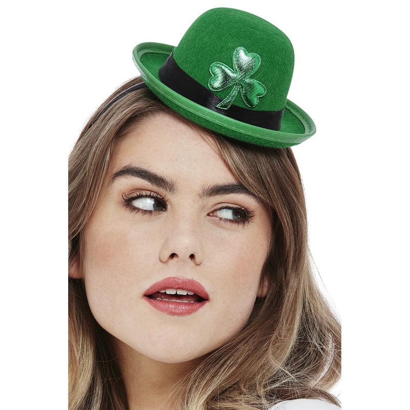 Paddy's Day Mini Bowler Hat, Felt