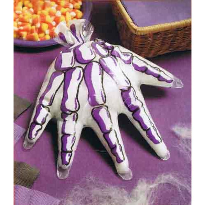 Skeleton Hand Shaped Treat Bags x12