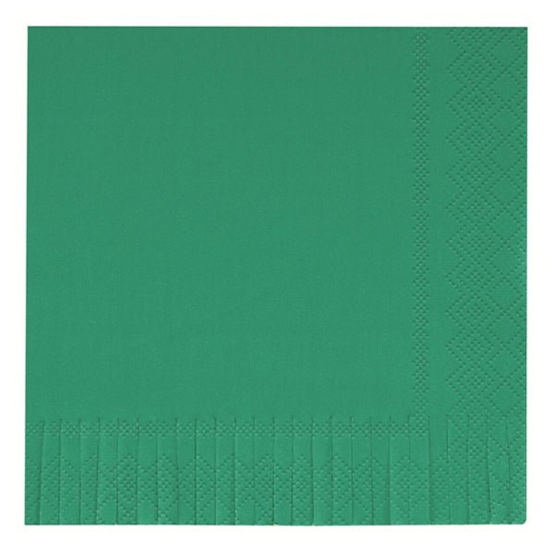 Rainforest Green Fringe Luncheon Napkins (Pack of 16)