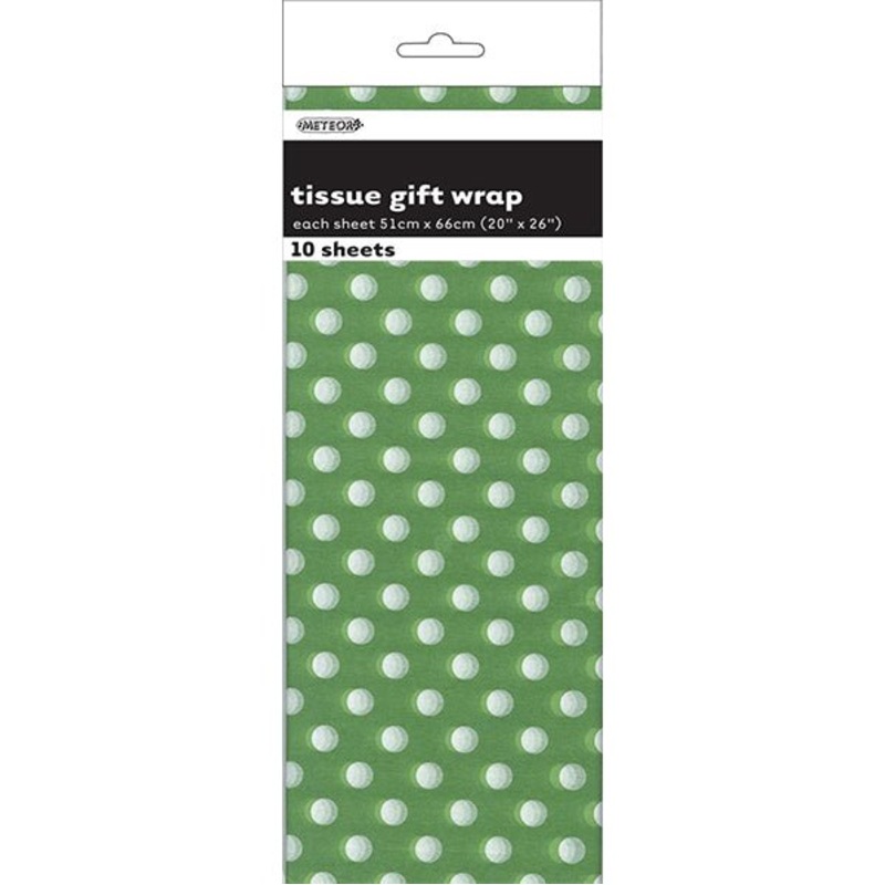 Tissue Paper - Lime Green Dots (10 Sheets)