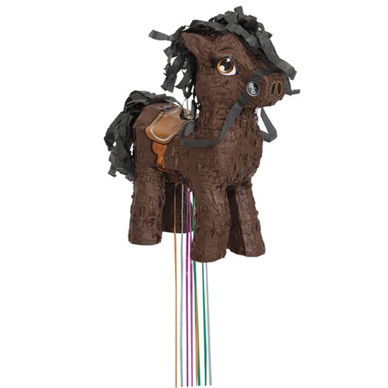 Pull String Piata - Brown Horse
