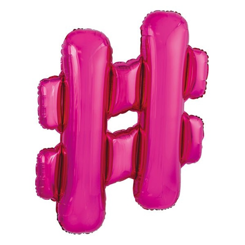 Hot Pink "&" Letter Foil Balloon (86cm)