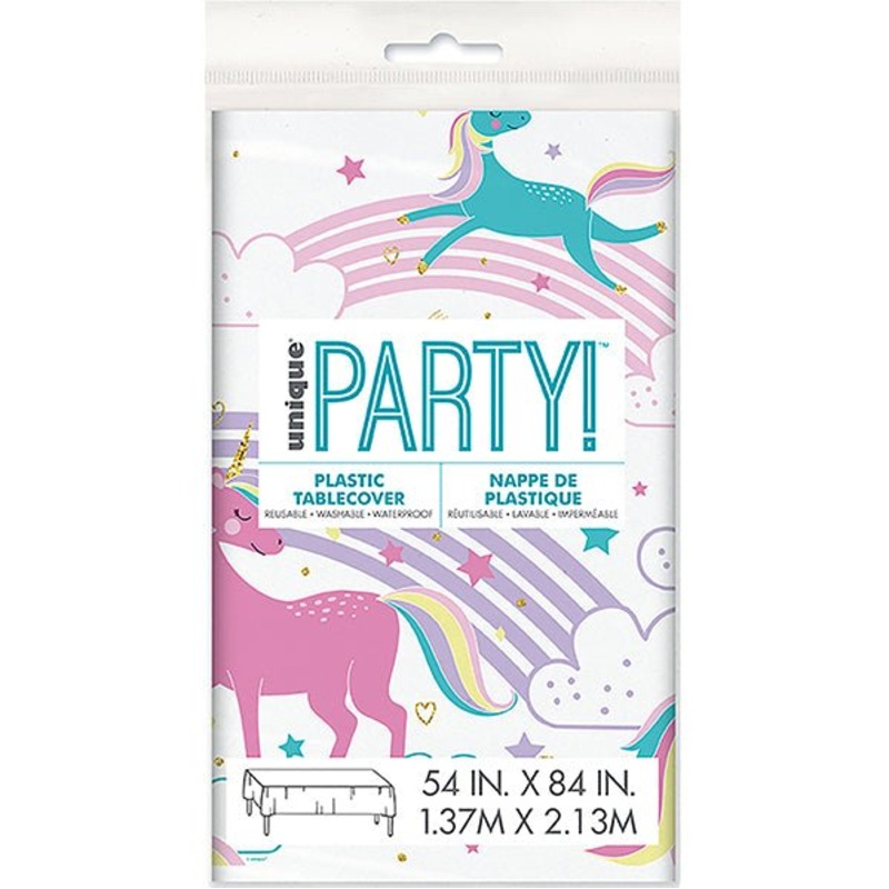 Magical Unicorn Printed Tablecover 137cm x 213cm