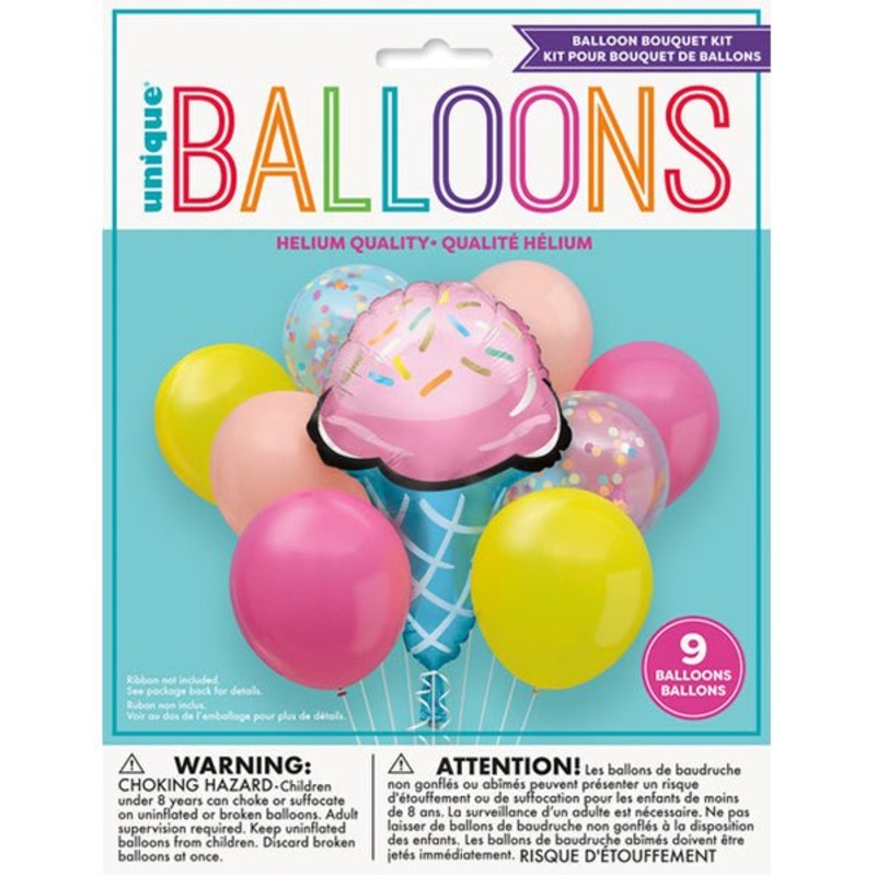 Rainbow Sweets Balloon Bouquet Kit (9 piece set)