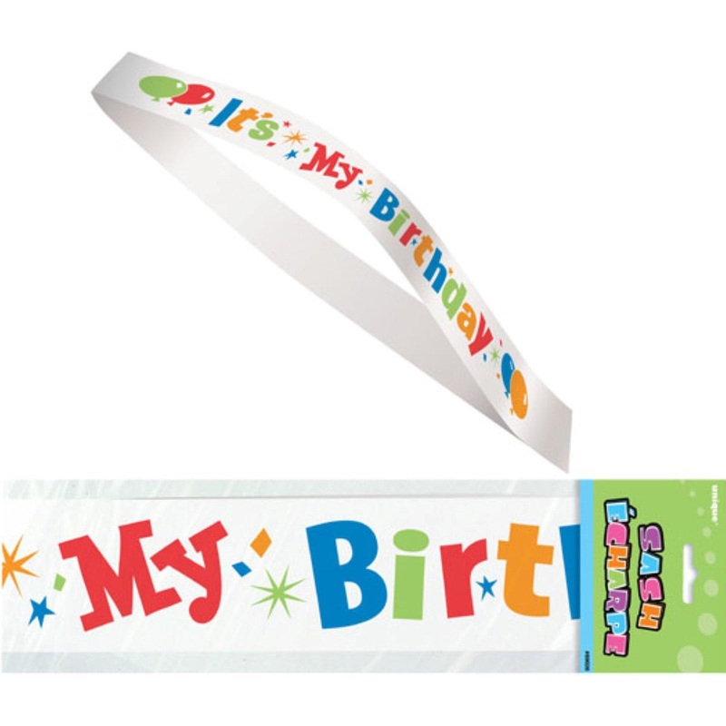 "It's My Birthday" Satin Sash