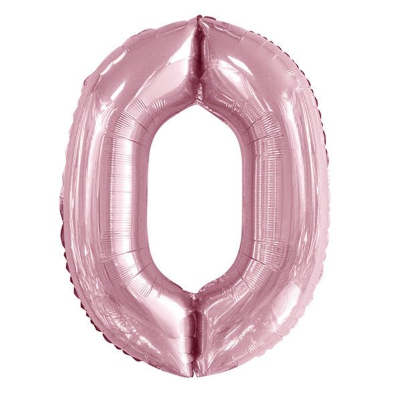 Lovely Pink "0" Numeral Foil Balloon (86cm)