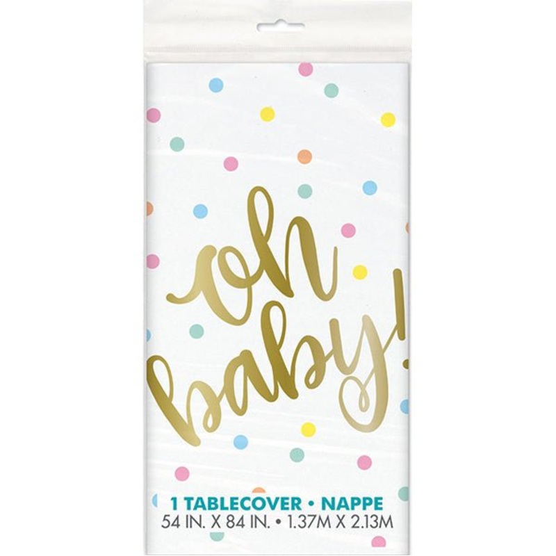 "Oh Baby" Printed Tablecover 137cm x 213cm