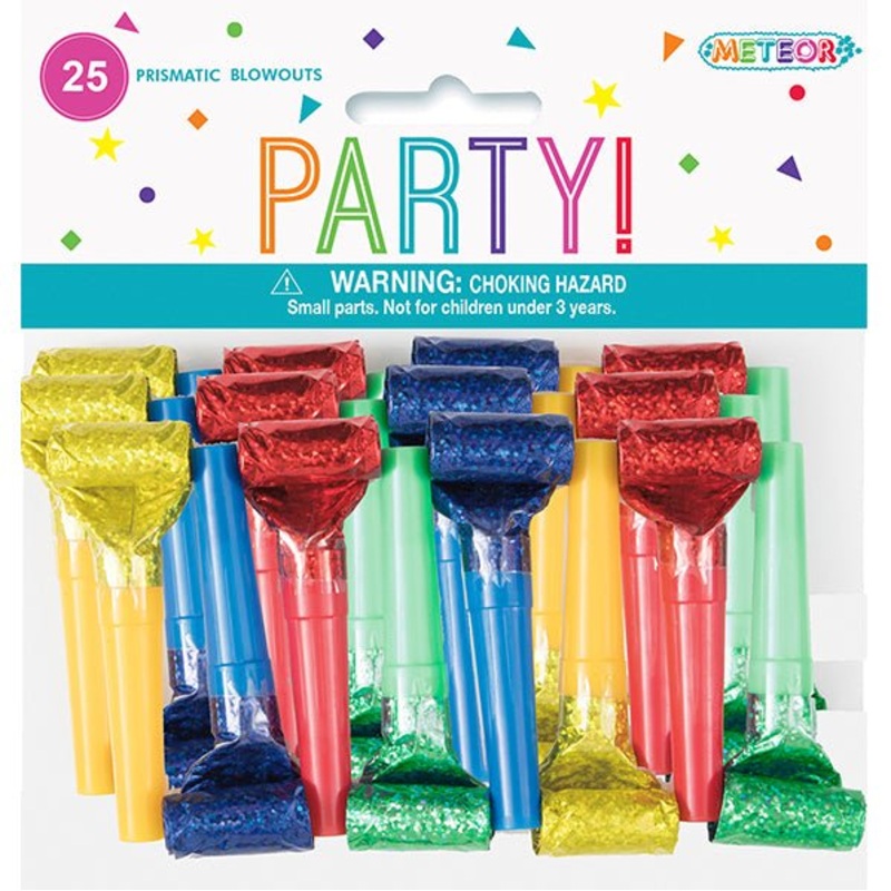 Prismatic Blowouts - Assorted Colour (Pack of 25)