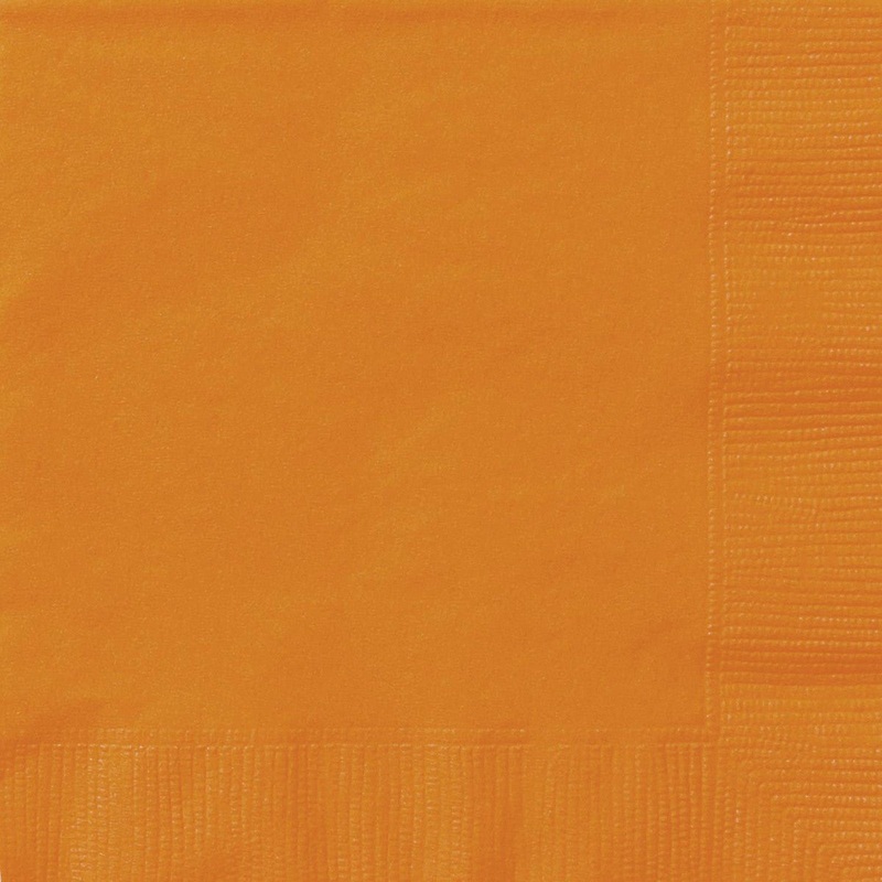 Pumpkin Orange Luncheon Napkins (Pack of 20)
