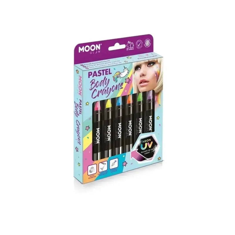 Pastel Body Crayons 6pk