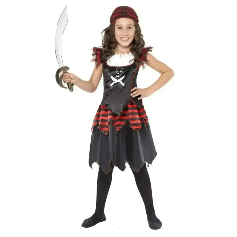 Pirate Skull & Crossbones Girl Costume