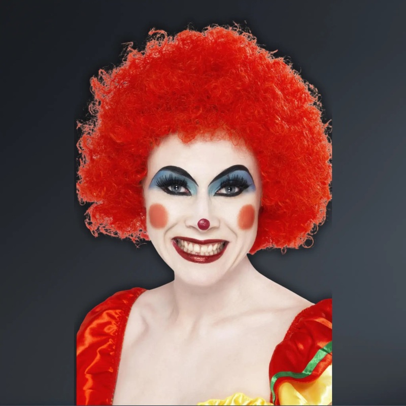 Red Crazy Clown Wig | Fancy Dress Costume Accessory
