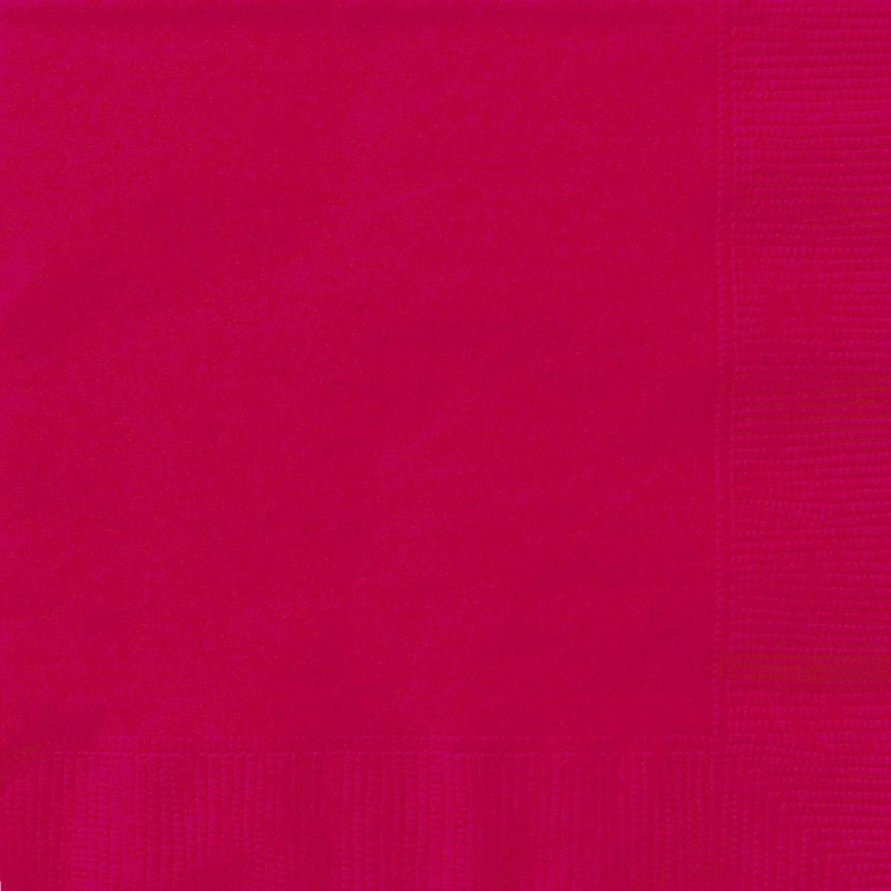 Ruby Red Luncheon Napkins (Pack of 20)