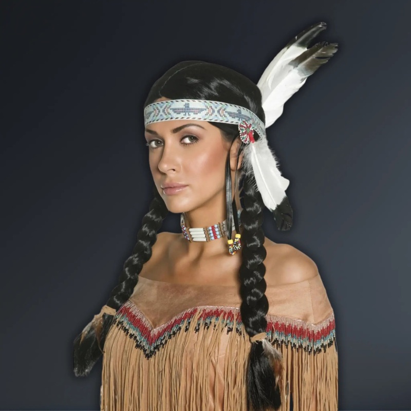Native American Inspired Wig, Black