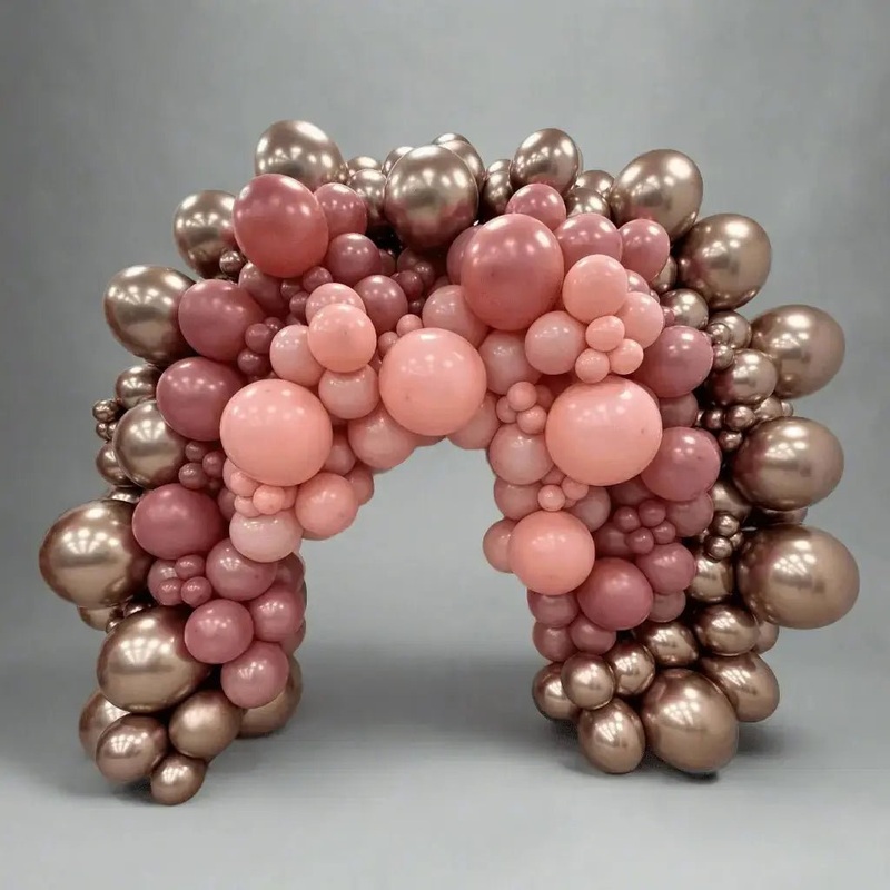 Treble Layered Organic Balloon Arch