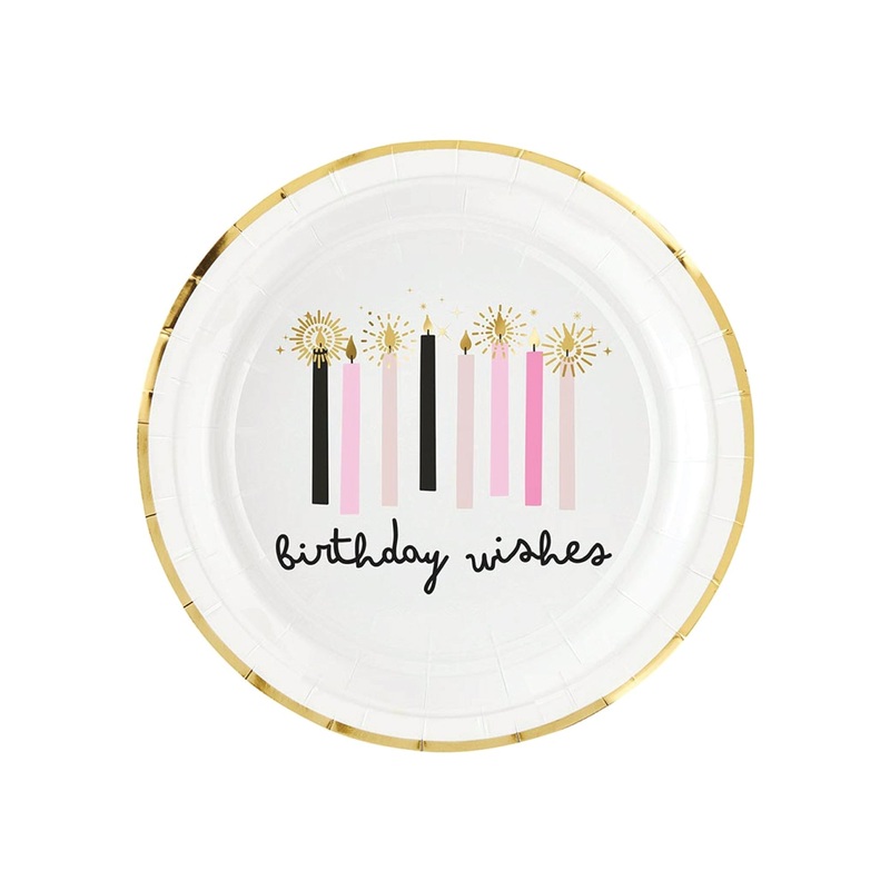 Birthday Wishes Dessert Plates 8ct