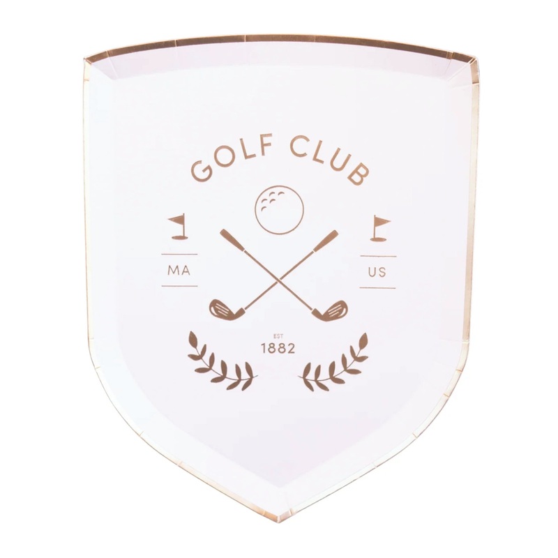 Golf Club Dessert Plates 8ct