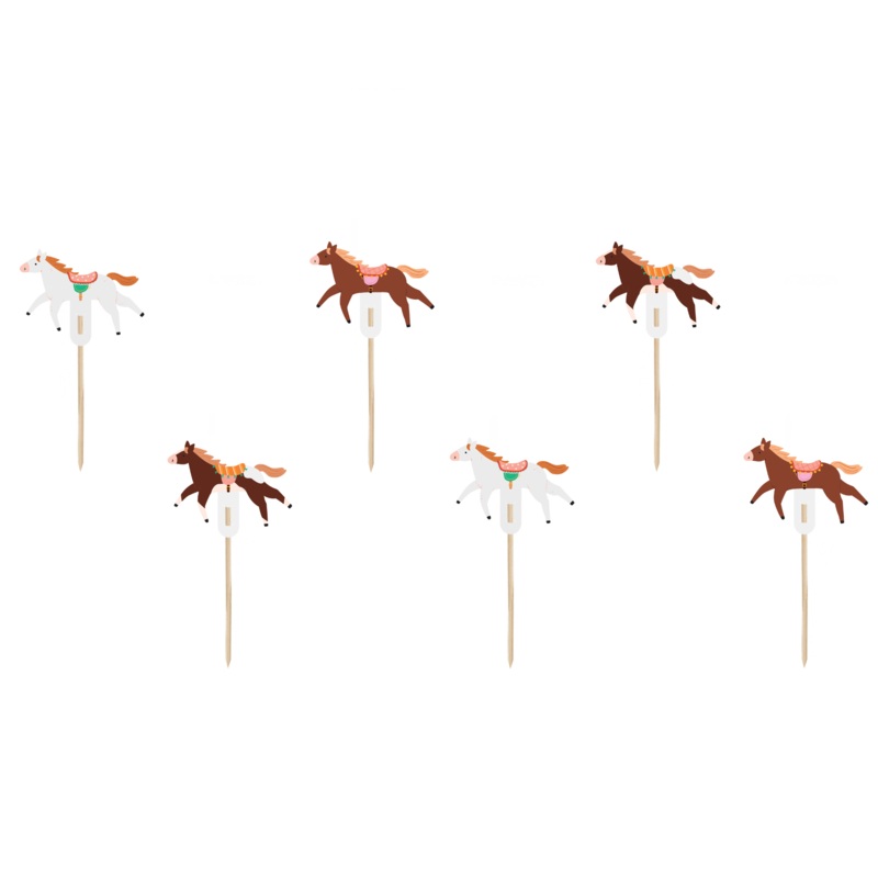 Horse Cake Toppers 6ct