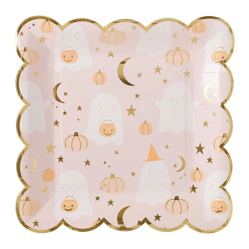 Little Ghoul Halloween Lunch Plates 8ct