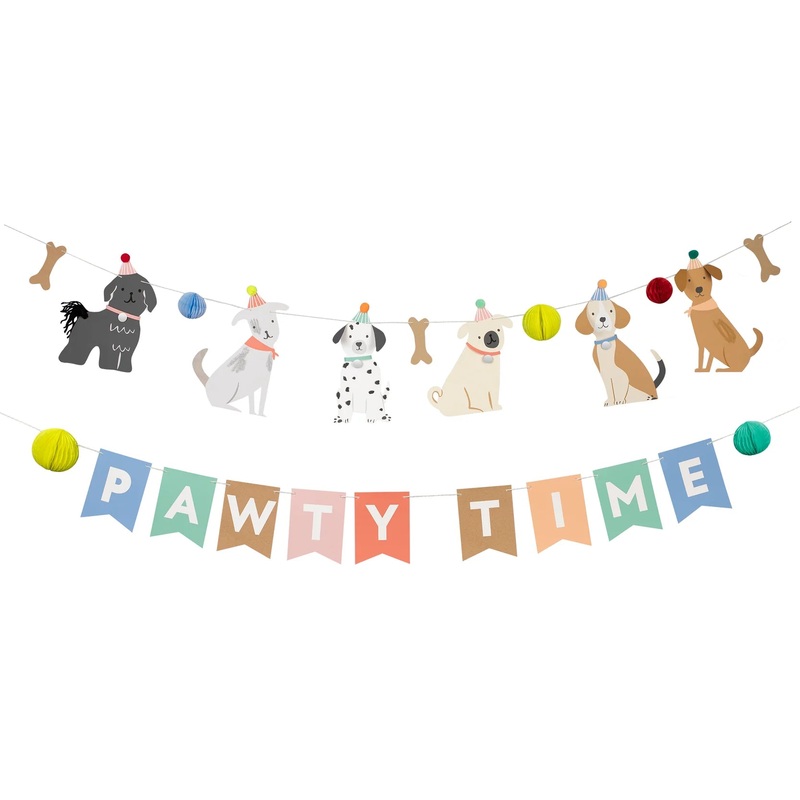 Pawty Time Puppy Banner Set