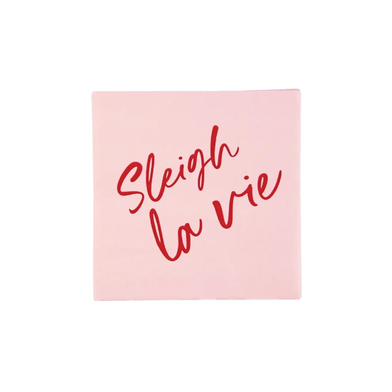 Pink Sleigh La Vie Dessert Napkins 20ct