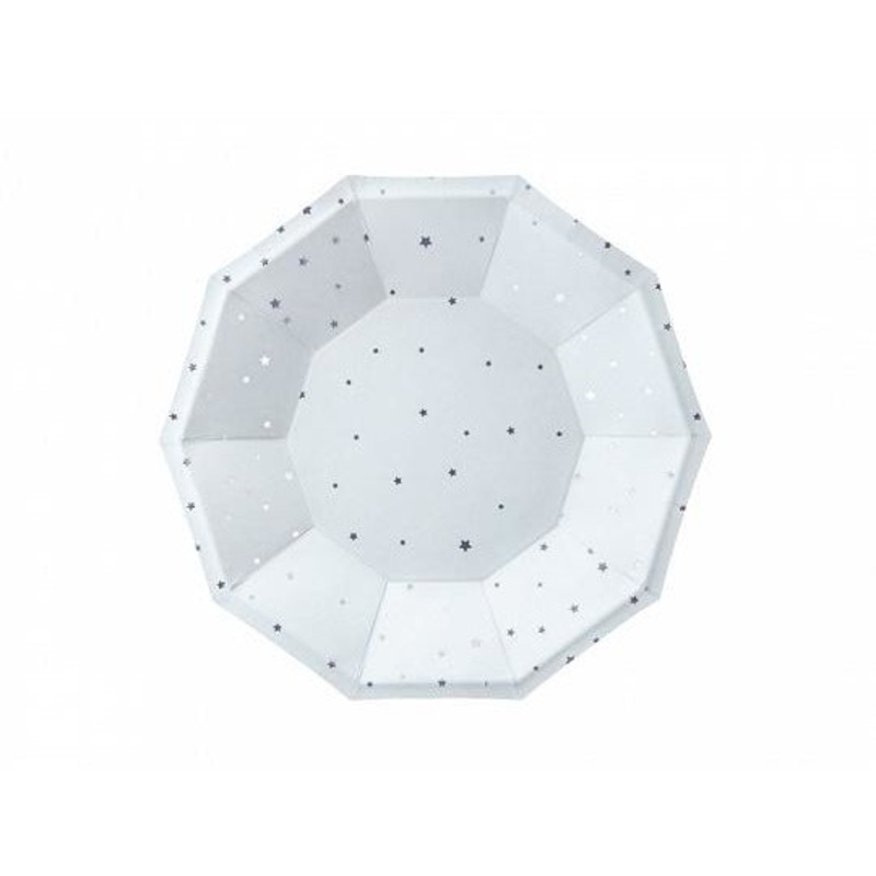 Light Blue Stars Plates (6)