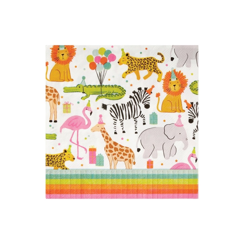 Party Animals Birthday Lunch Napkins 20ct