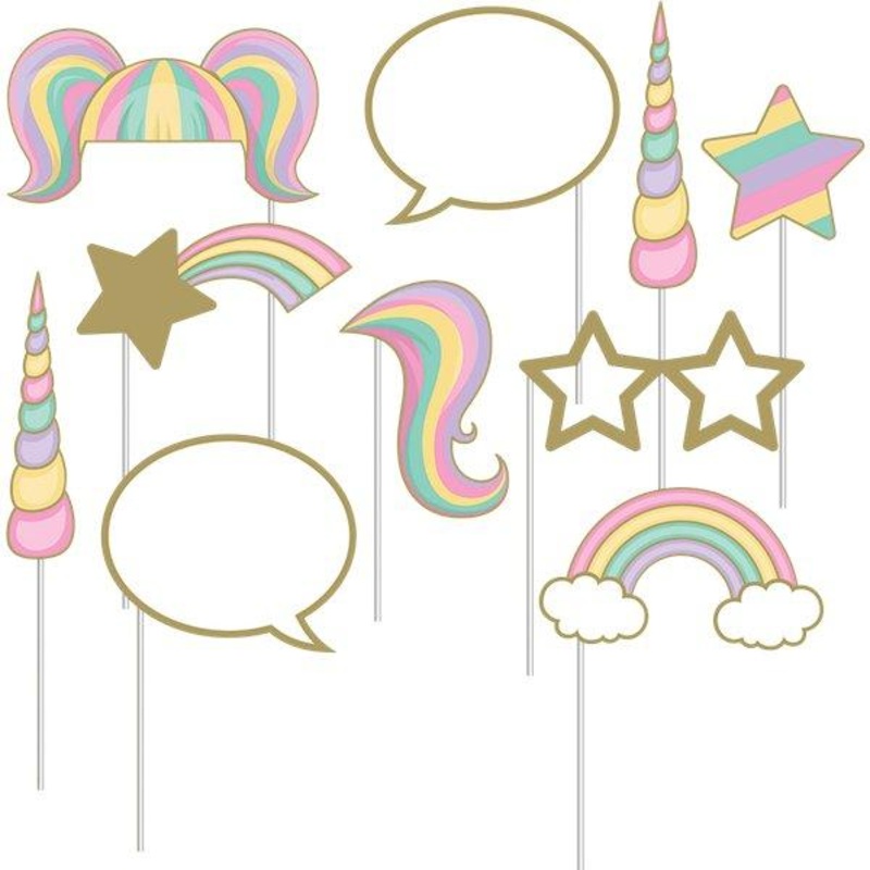 Pastel Unicorn Photo Props