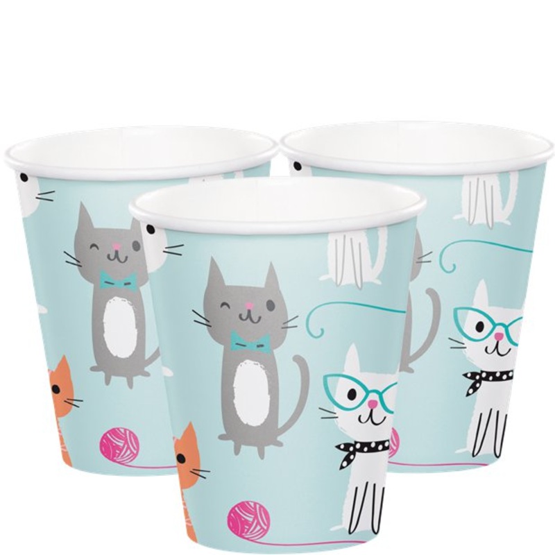 Purr-fect Party Cups (PK8)