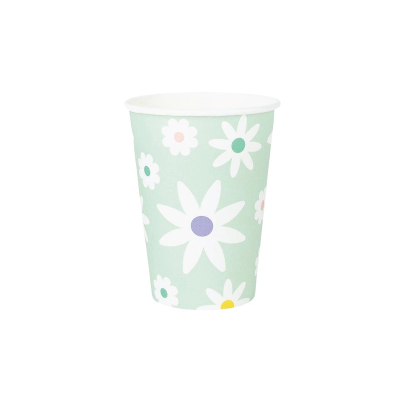Spring Daisies Paper Cups 8ct