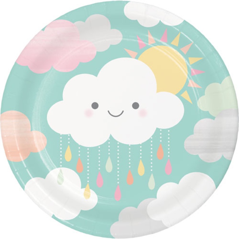 Sunshine & Clouds Plates (Pk8)
