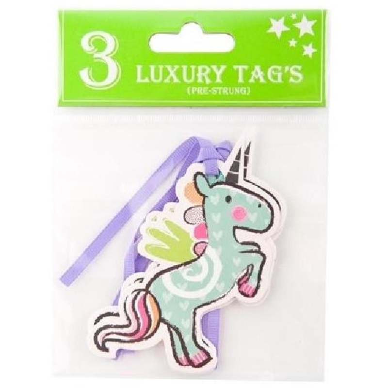 Unicorn Gift Tags (Pk3)