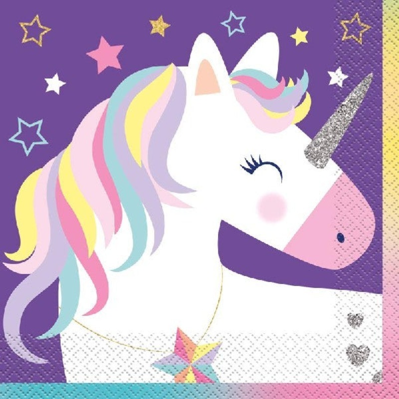 Unicorn Napkins (PK16)