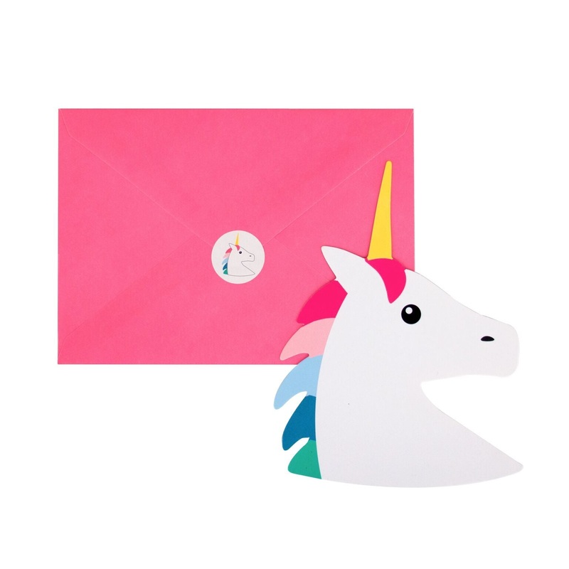 Unicorn Party Invitations (Pk8)