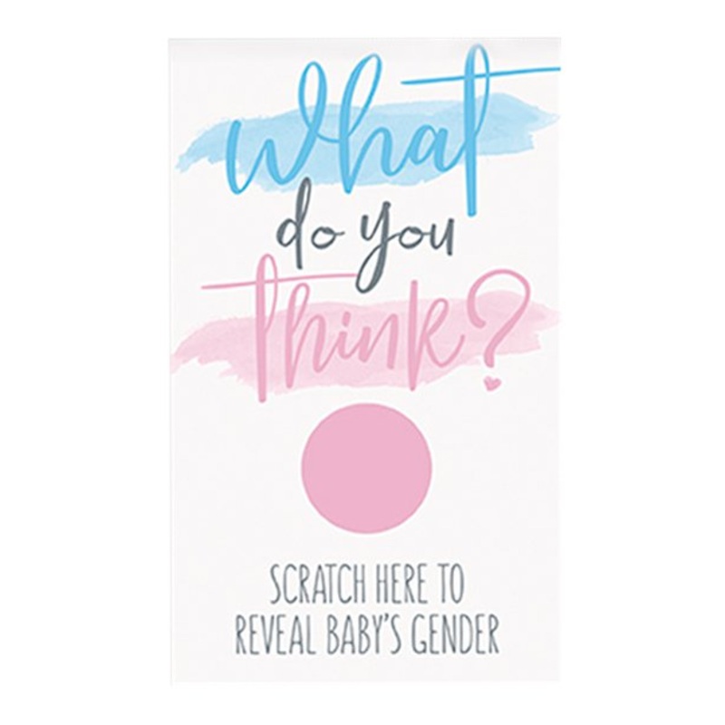Gender Reveal Scratch Card - Girl