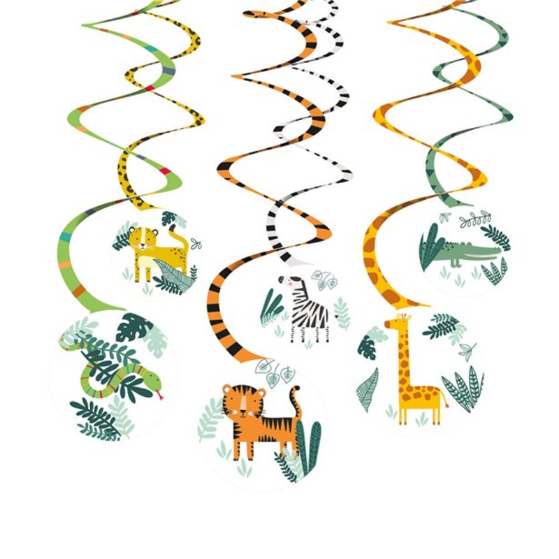 Get Wild Hanging Swirl Decorations