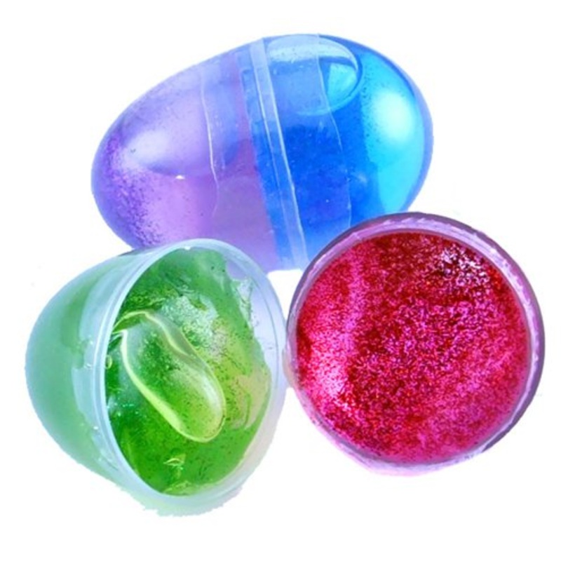 Glitter putty egg