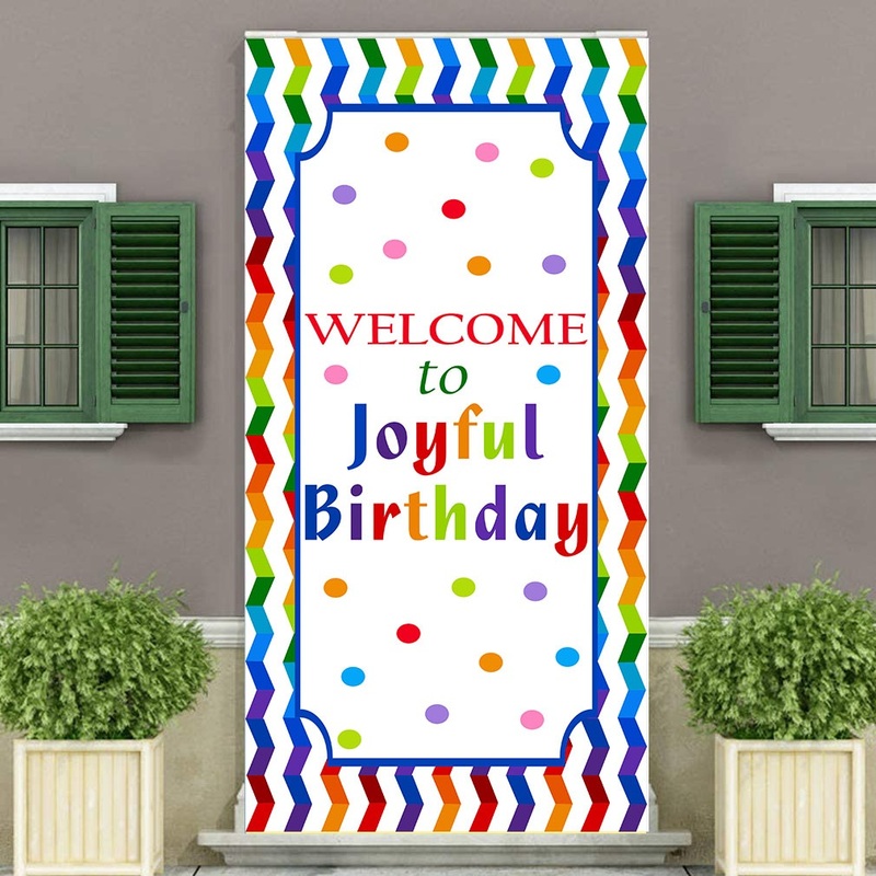 Joyful Birthday Customized Welcome Banner Roll up Standee (with stand)