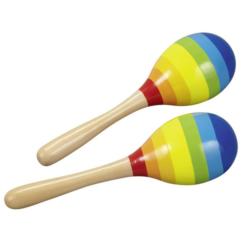 Multicoloured Wooden Maracas