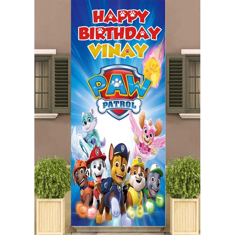 Paw Patrol Welcome Banner Roll up Standee (with stand)