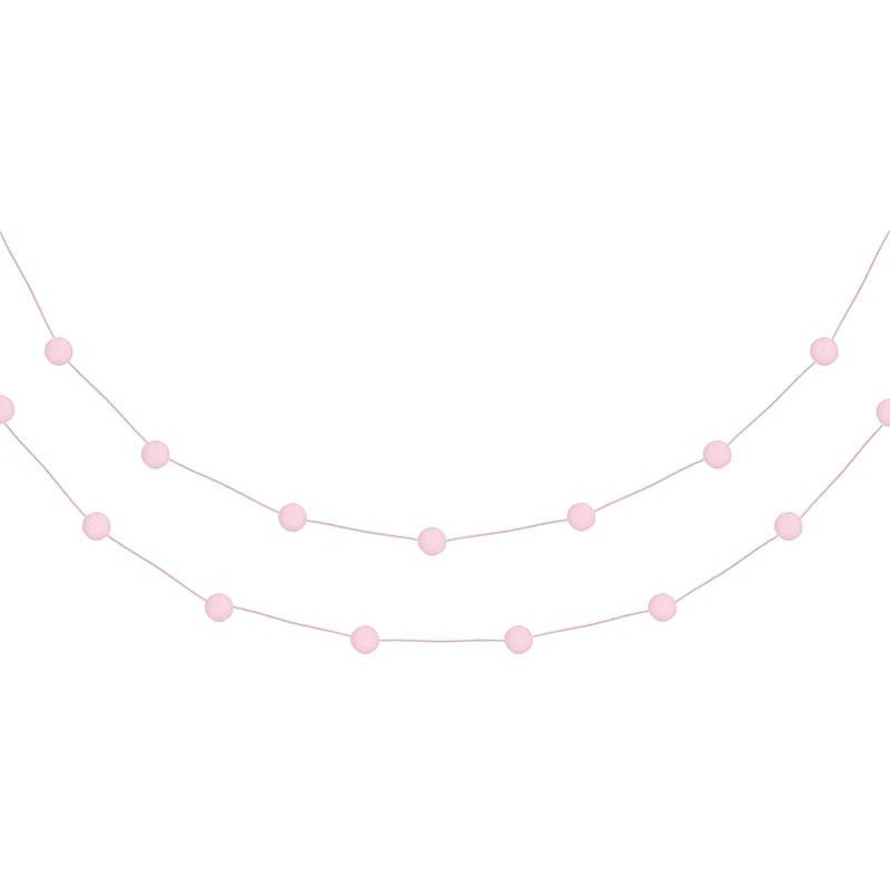 Pink Pompom Garland