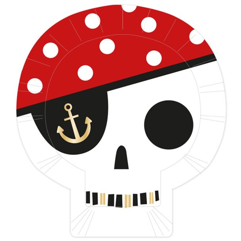 Pirate Skull Shaped Plates (PK8)