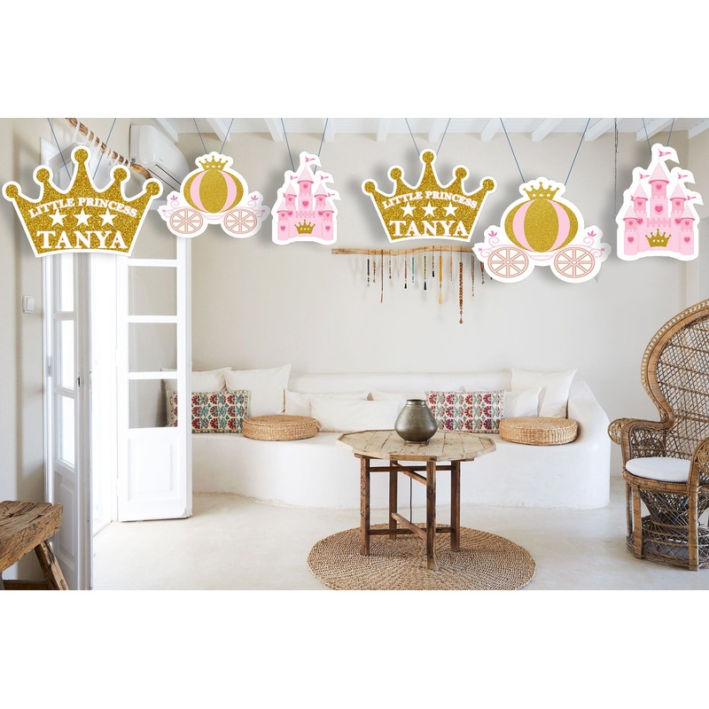Princess Birthday Party Theme Hanging Set for Decoration