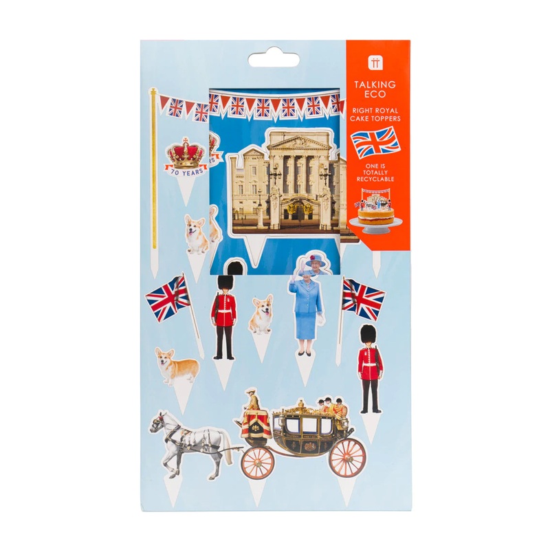 Royal Union Jack Cake Toppers
