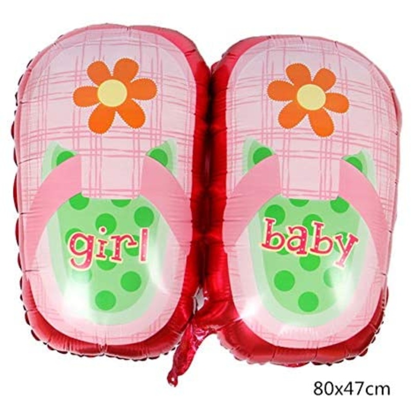 Shoe Shape Baby Girl Balloon Helium Quality Foil Balloon For Baby Welcome/Shower Party Supply Decorations