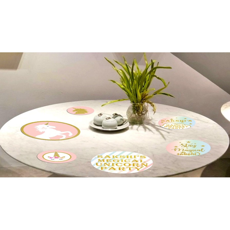 Unicorn Theme Birthday Party Table Confetti for Decoration
