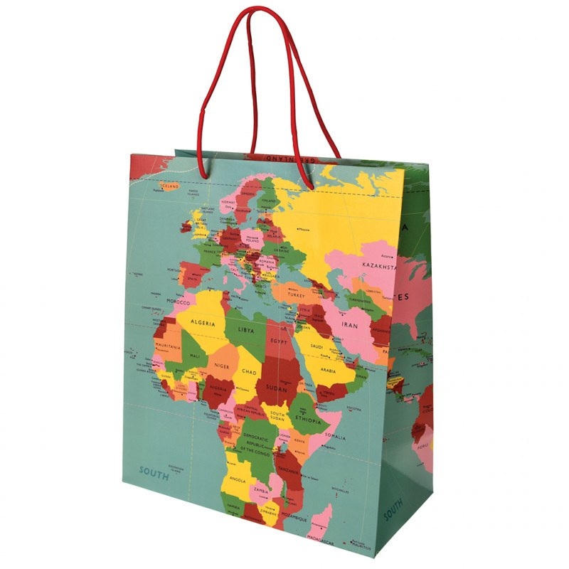 World Map Gift Bag - Large