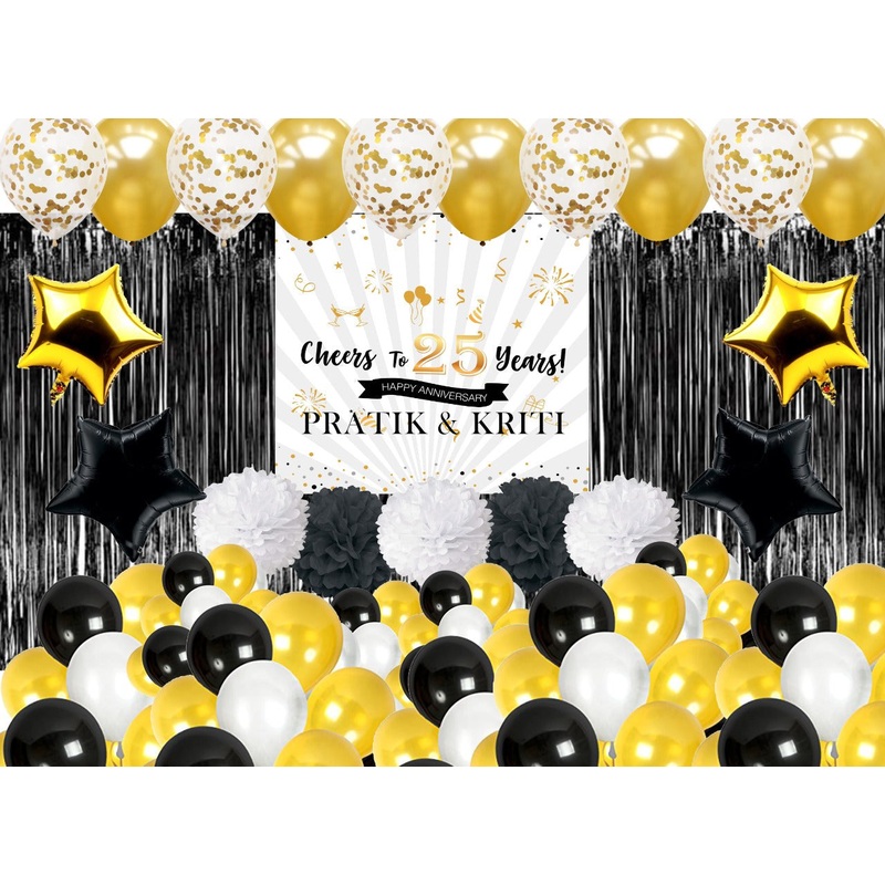 25th Anniversary Party Complete Decoration Kit