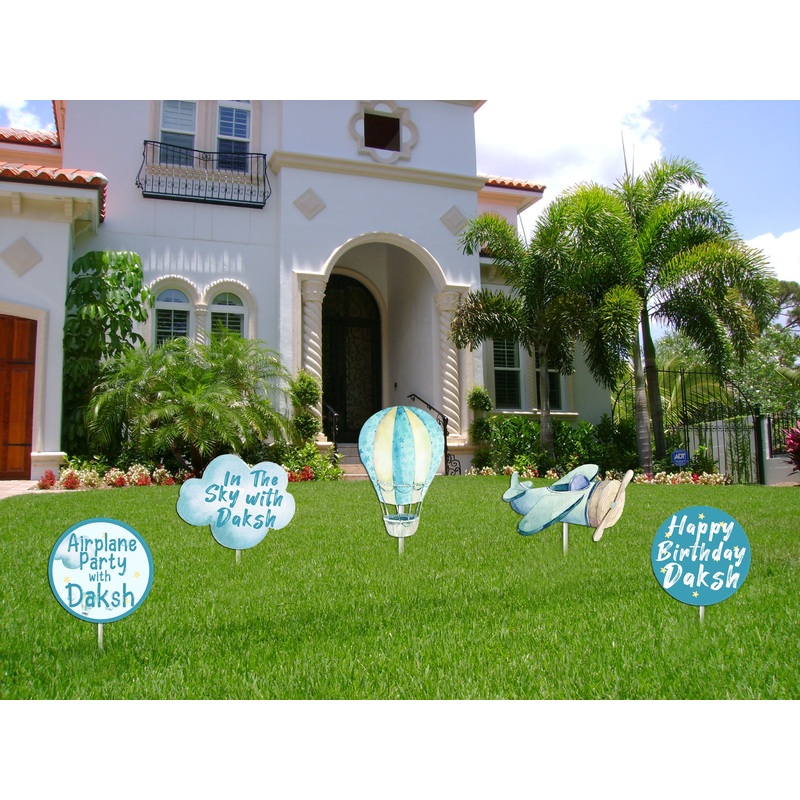 Airplane Theme Birthday Party Cutouts